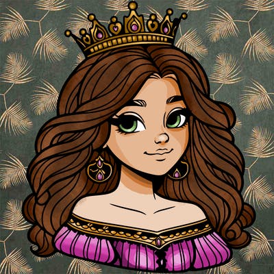 a beautiful young queen