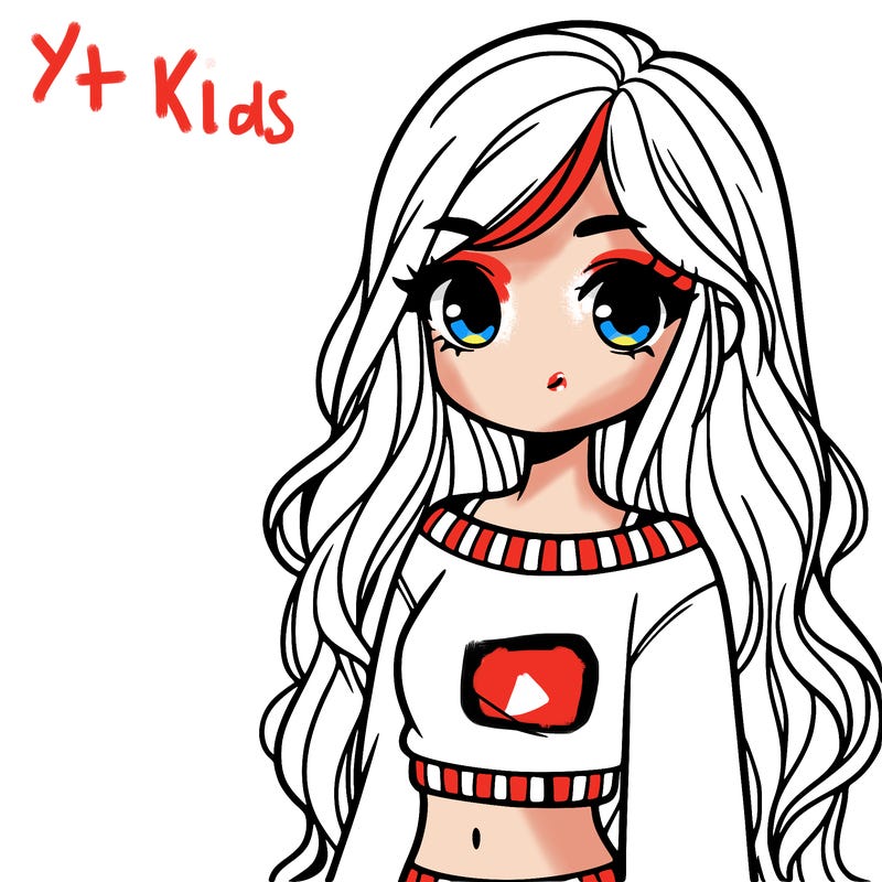 girl with long hair and a crop top with a sweater