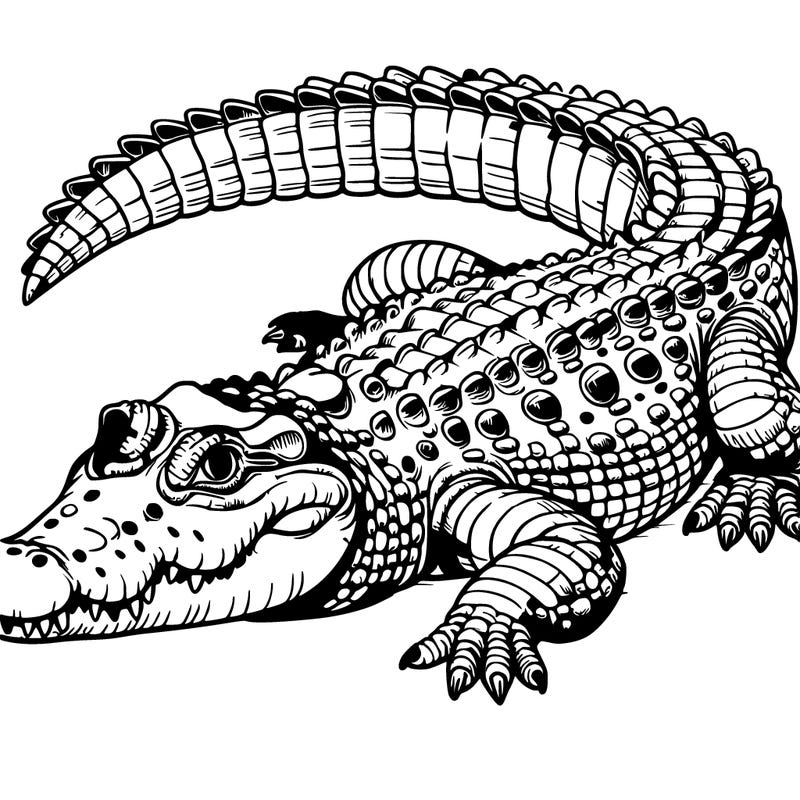 realistic crocodile