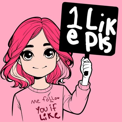 realistic girl holding up a sign