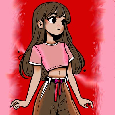 girl in a cute crop top