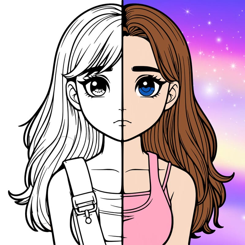 realistic girl split