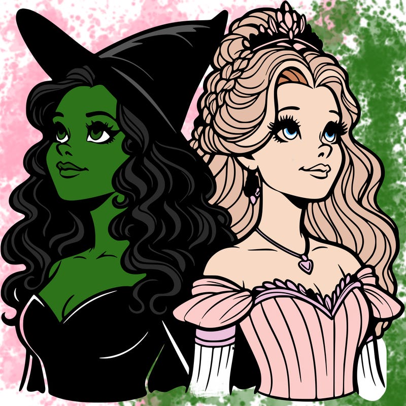 'elphaba and glinda (realistic)