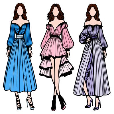 fashion models dresses