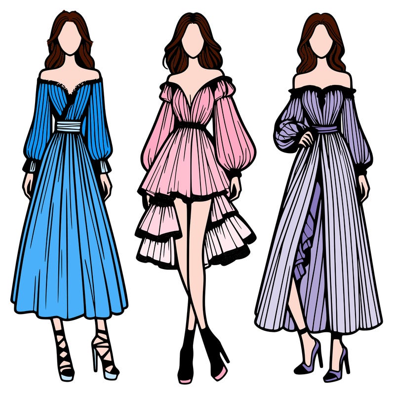 fashion models dresses