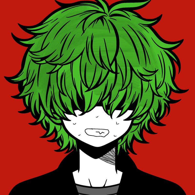 manga boy fluffy hair covering his eyes