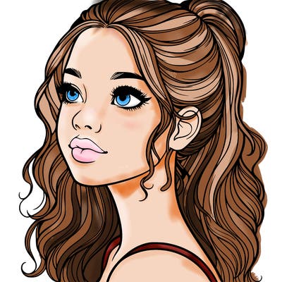 beautiful realistic girl