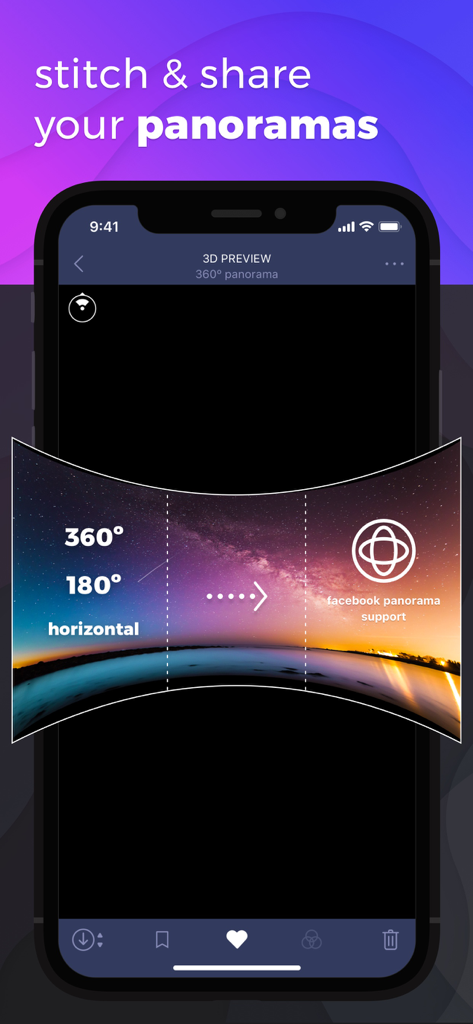 Sync for DJI: Go Mobile First - Una interfaz móvil para unir y compartir panoramas de 360 y 180 grados de un dron DJI.