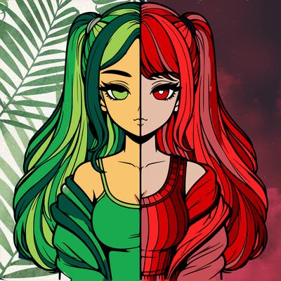 realistic girl split