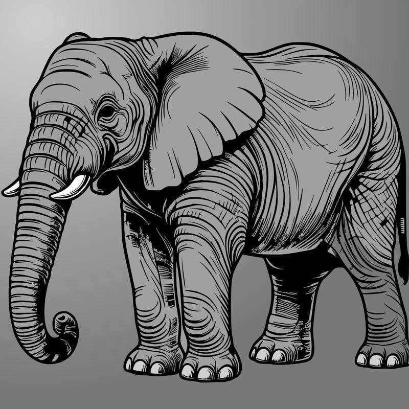 realistic elephant