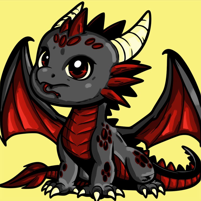 fierce baby night dragon