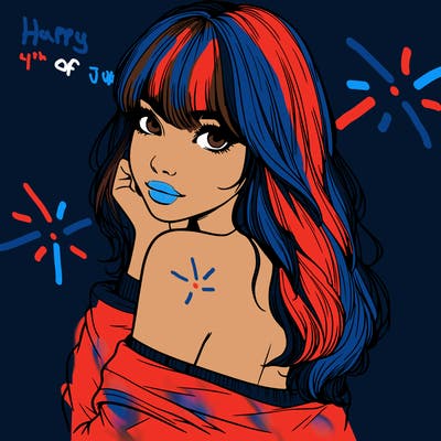 realistic girl with bangs looking over her shoulder