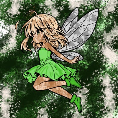 manga fairy flying
