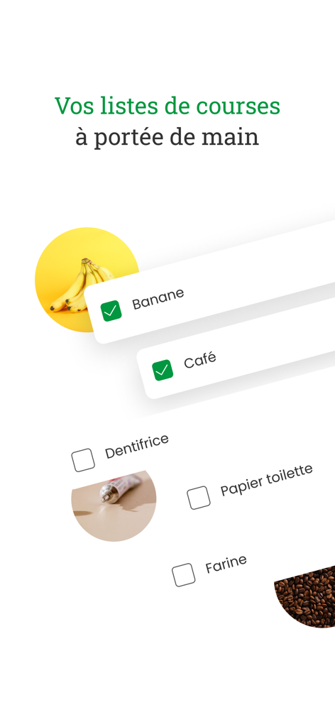 Cactus - Cactus app shopping list feature with grocery items