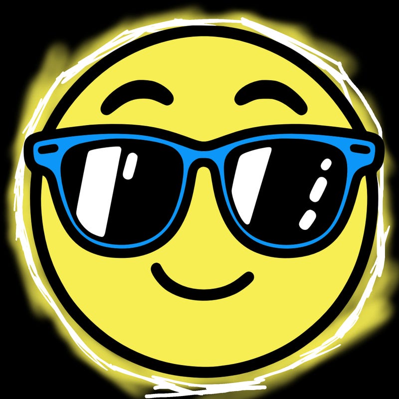 emoji with sunglasses