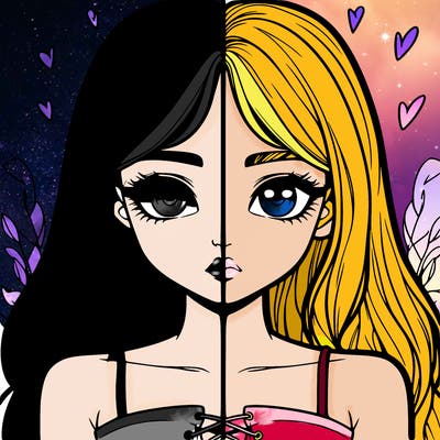 realistic girl split