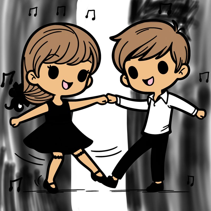 girl and boy dancing