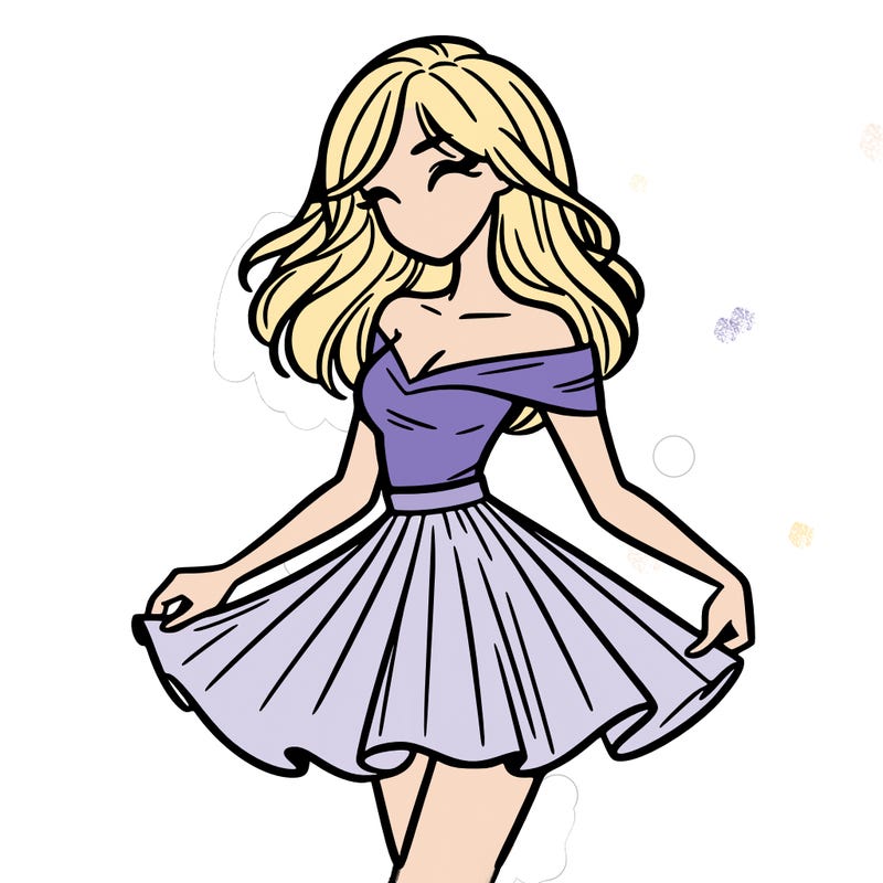 woman in skirt