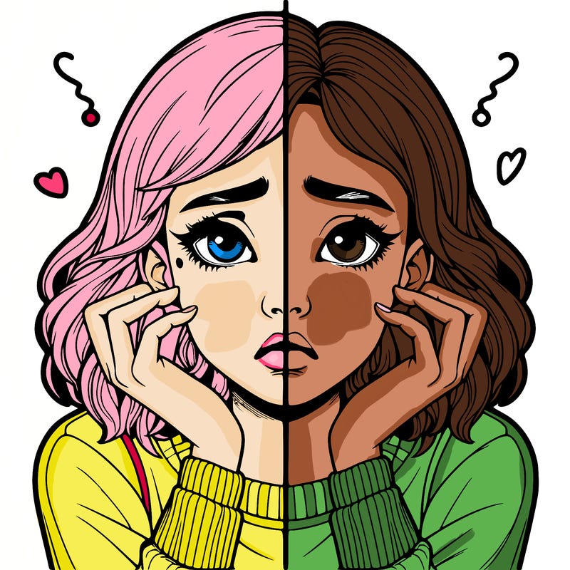 realistic girl split