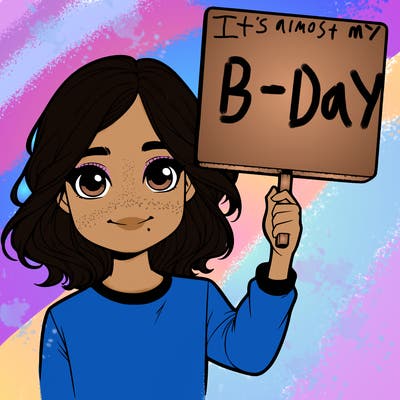 realistic girl holding up a sign