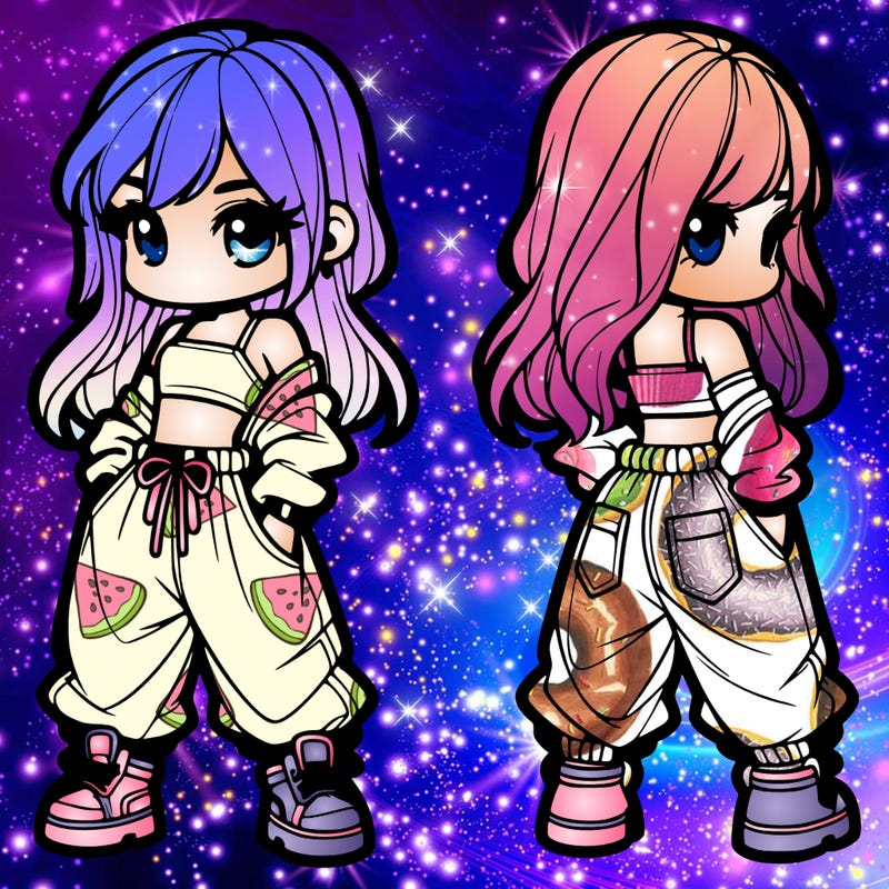 girl in crop top and baggy pants