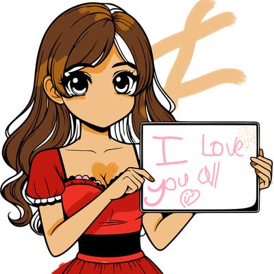 realistic pretty girl holding blank sign