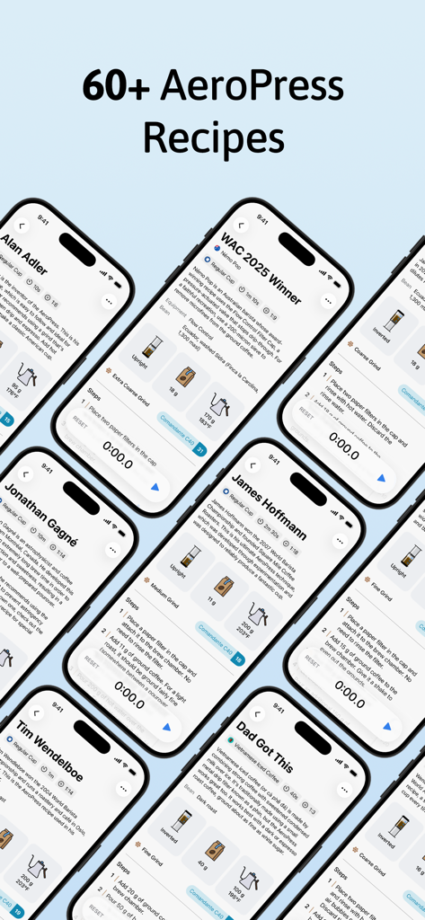 Aeromatic - A collection of over 60 AeroPress coffee recipes from world champions and experts like James Hoffmann and Tim Wendelboe