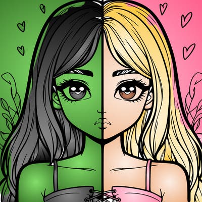 realistic girl split