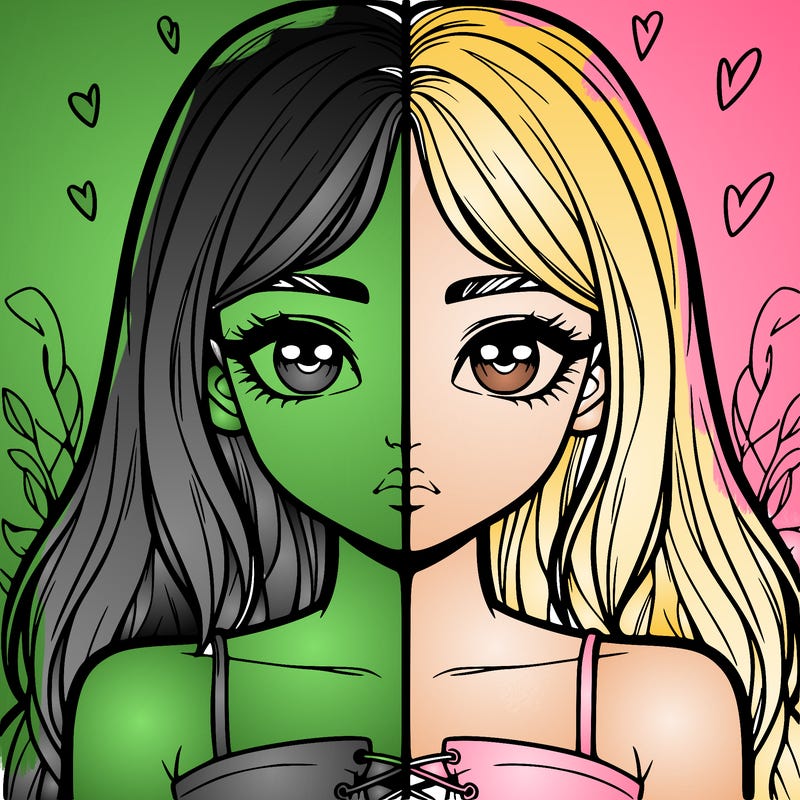 realistic girl split