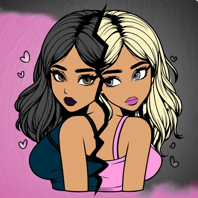 realistic girl split