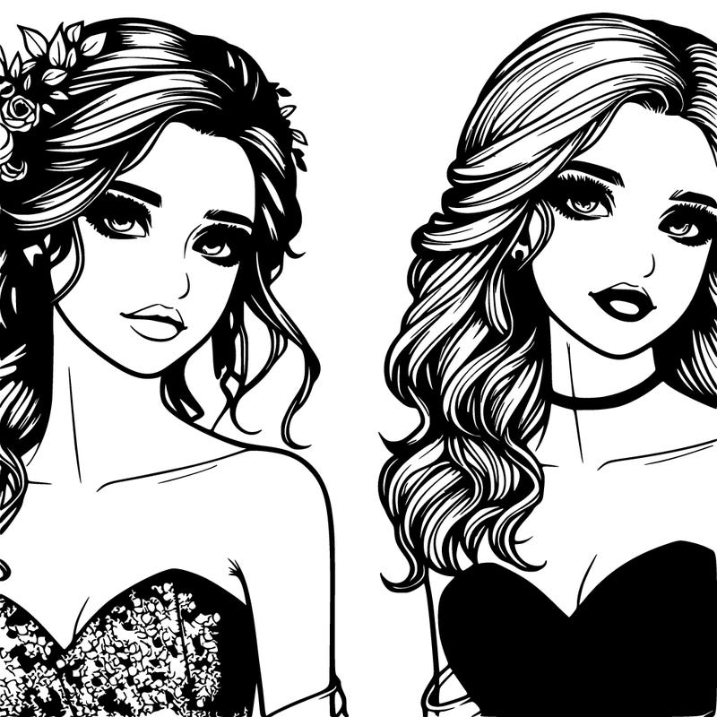 realistic prom girls