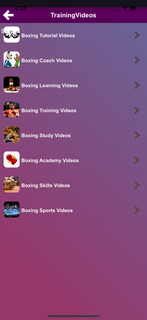 Boxing Tutorials - A list of boxing video categories for training coach sessions and skills