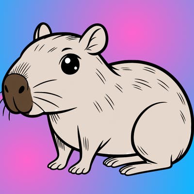 cute capybara