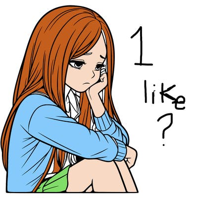 a realistic girl with depression