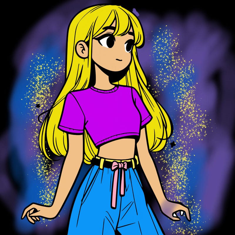 girl in a cute crop top