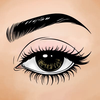 eye closed realistic