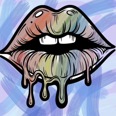 lips that look realistic and drip