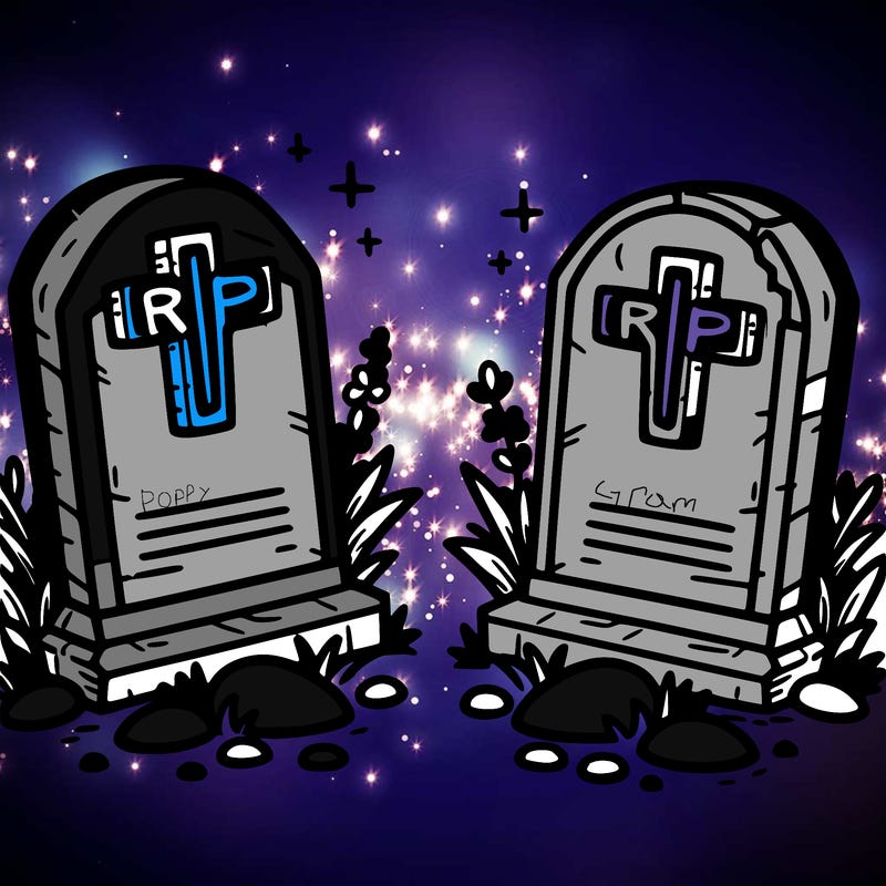 two rip graves beside each other