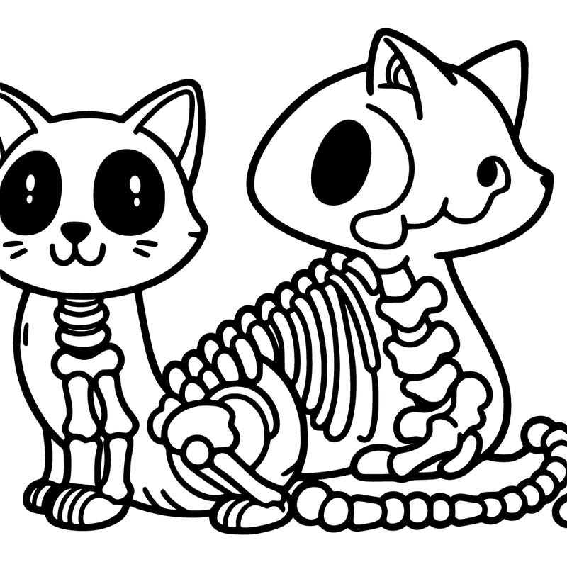 cat skeleton