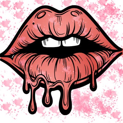 lips that look realistic and drip