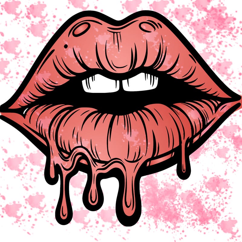 lips that look realistic and drip