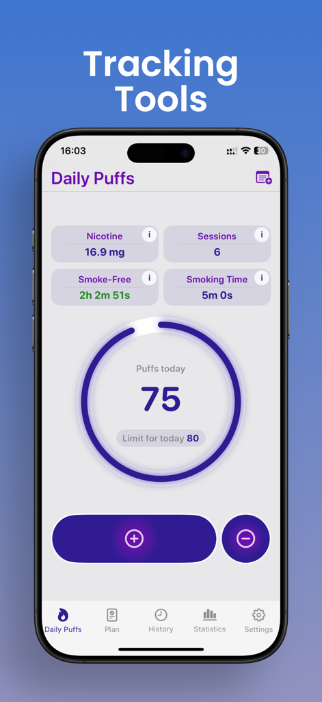 Puff Count: Track Puffs - Health & Fitness App | MWM