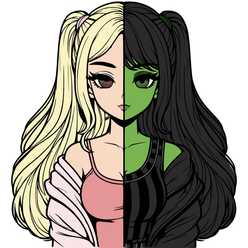 realistic girl split