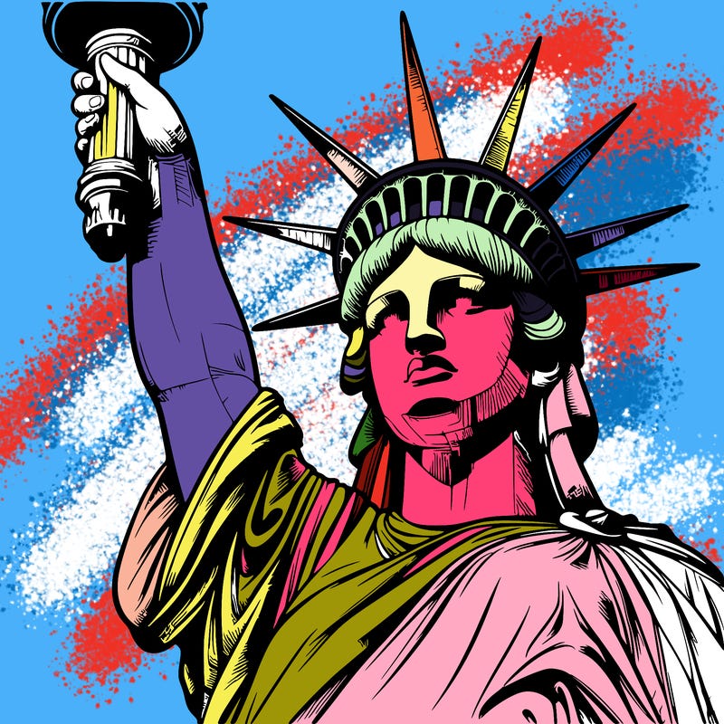 realistic statue of liberty