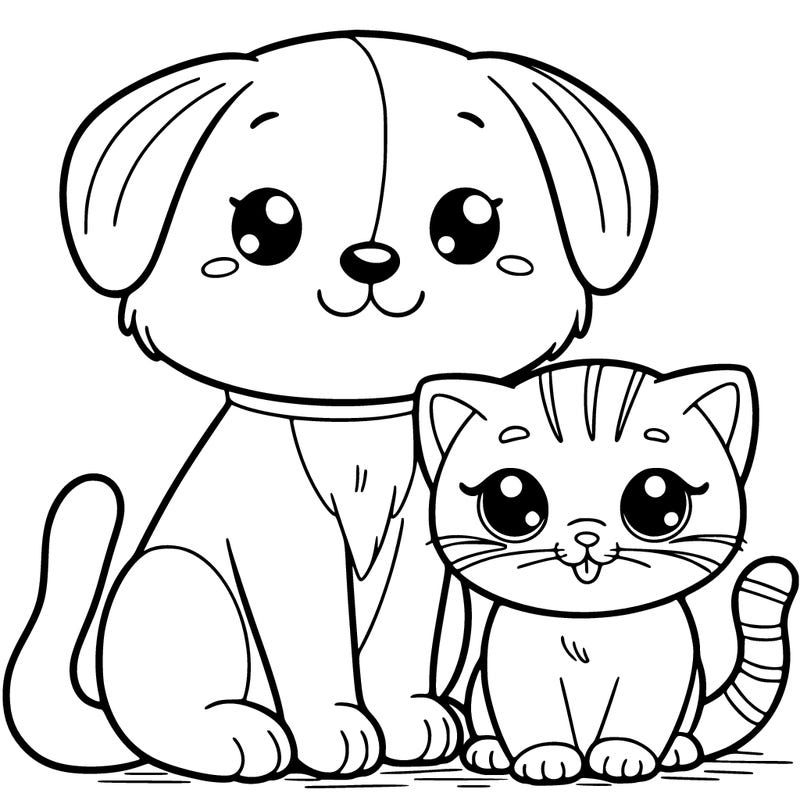 cat and puppy