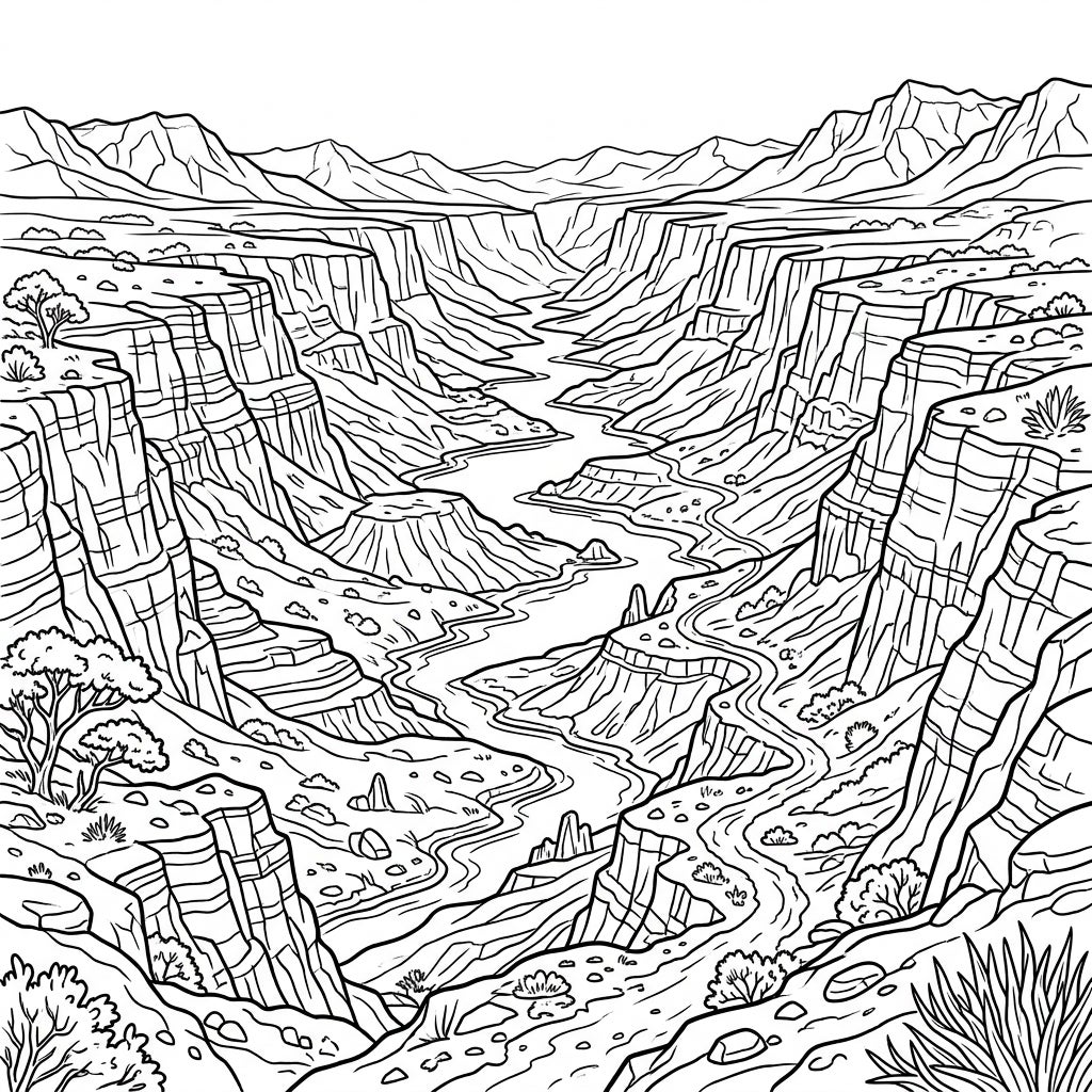 10 Rift Valleys Coloring Pages - Free Printable — Color Pop