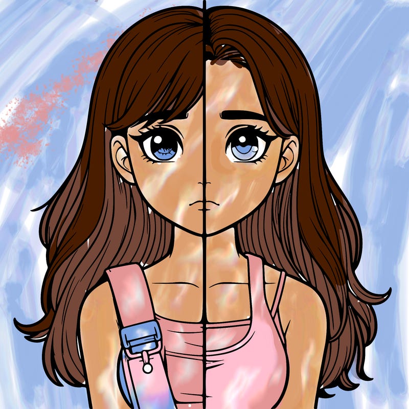 realistic girl split