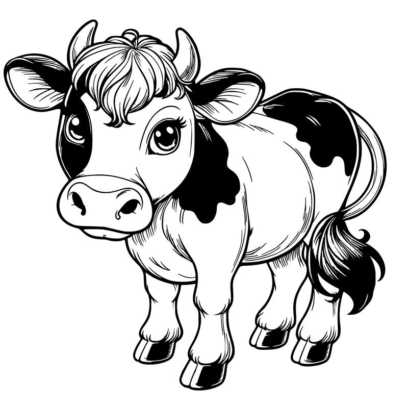 realistic cow