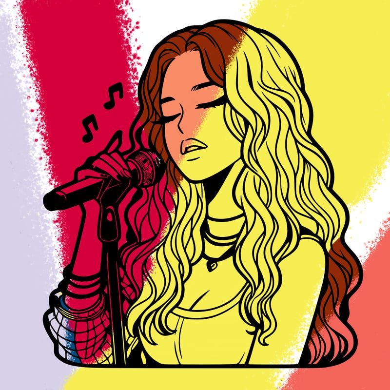 realistic female singer