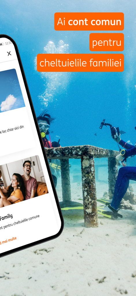 ING HomeBank - ING HomeBank mobile App wirbt für ein Gemeinschaftskonto für Familienausgaben